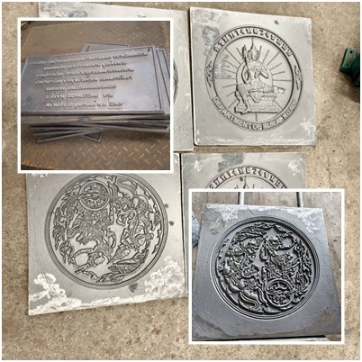 เหล็กหล่อป้ายตัวหนังสือ